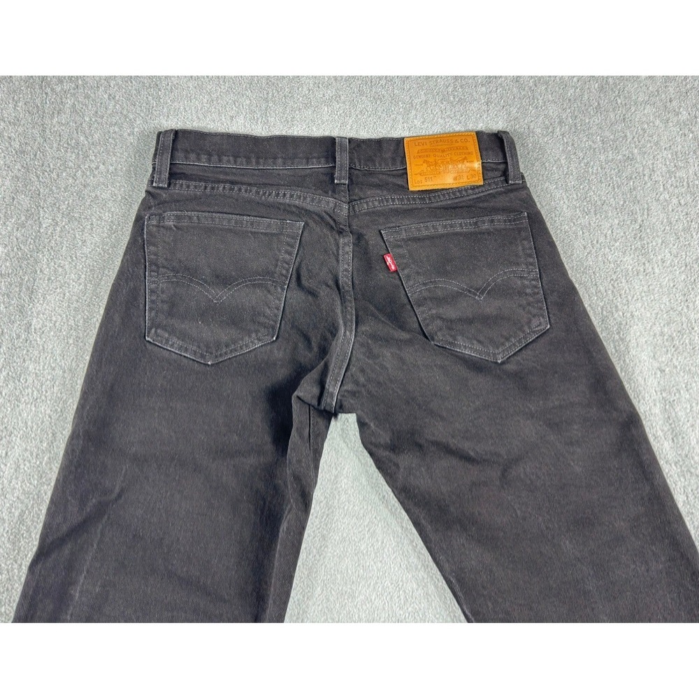 Levi's Premium 511 Slim Fit Jeans Mens 31x30 Premium Black Denim Stretch Pants